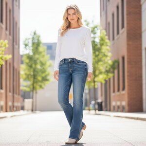 Ariat Women's Jeans 31x31 Mid Rise Straight Fit Icon Western Ranch Cowgirl Rodeo